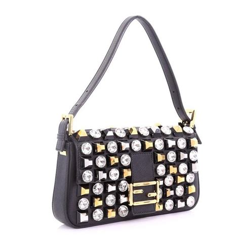 fendi studded leather bag|Fendi bag price list.